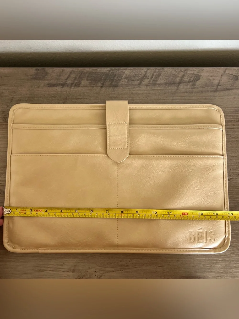 BEIS Beige Laptop Sleeve Case Protective Travel Cover Padded Pouch Minimalist